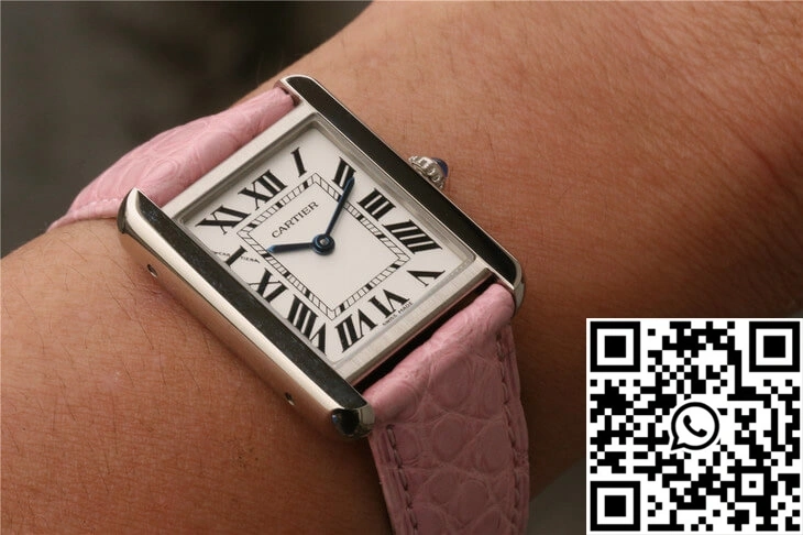 Cartier Tank Ladies Stainless Steel White Dial