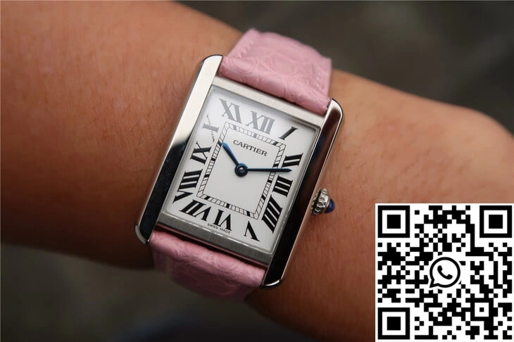 Cartier Tank Ladies Stainless Steel White Dial