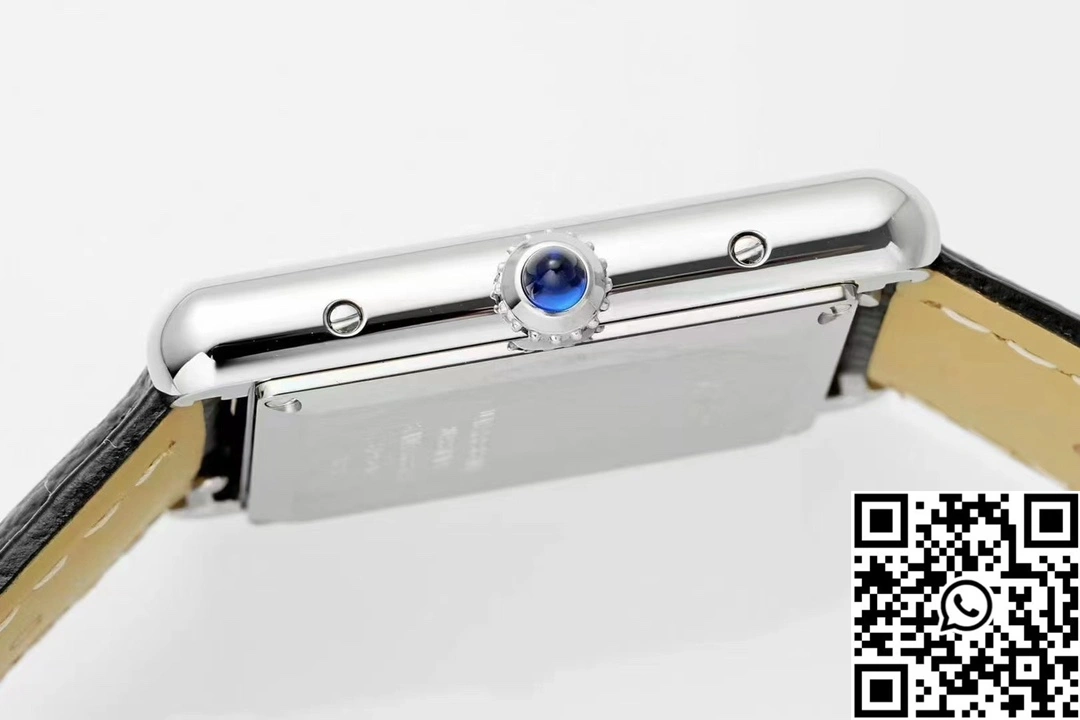 Cartier Tank Must CRWSTA0107 AF Factory 25.5mm Stainless Steel White Dial Leather Band