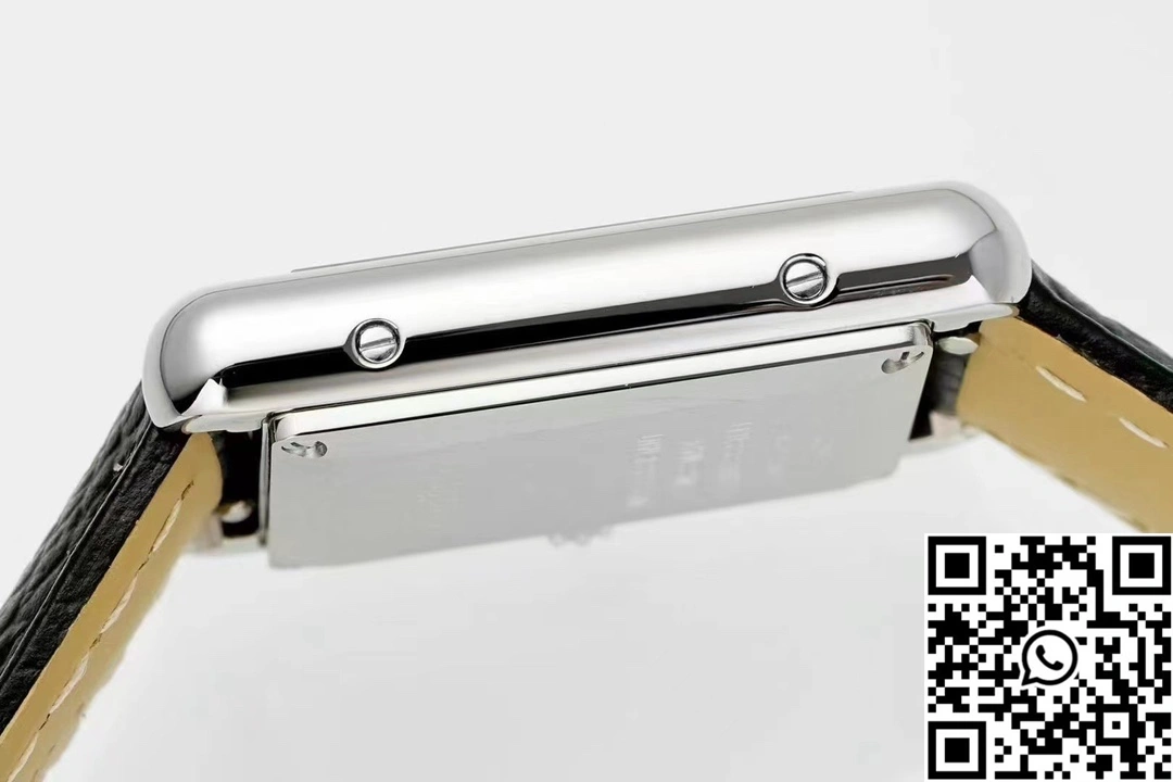 Cartier Tank Must CRWSTA0107 AF Factory 25.5mm Stainless Steel White Dial Leather Band