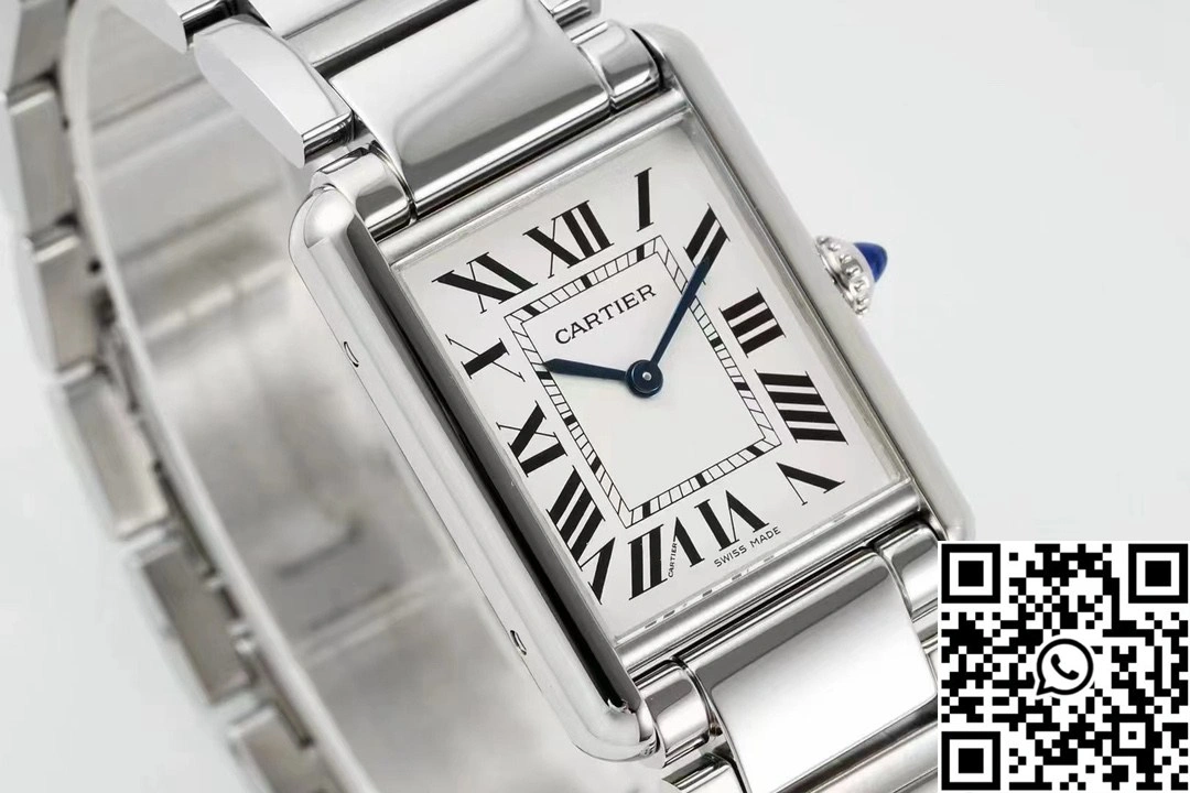 Cartier Tank Must CRWSTA0107 AF Factory 25.5mm Stainless Steel White Dial