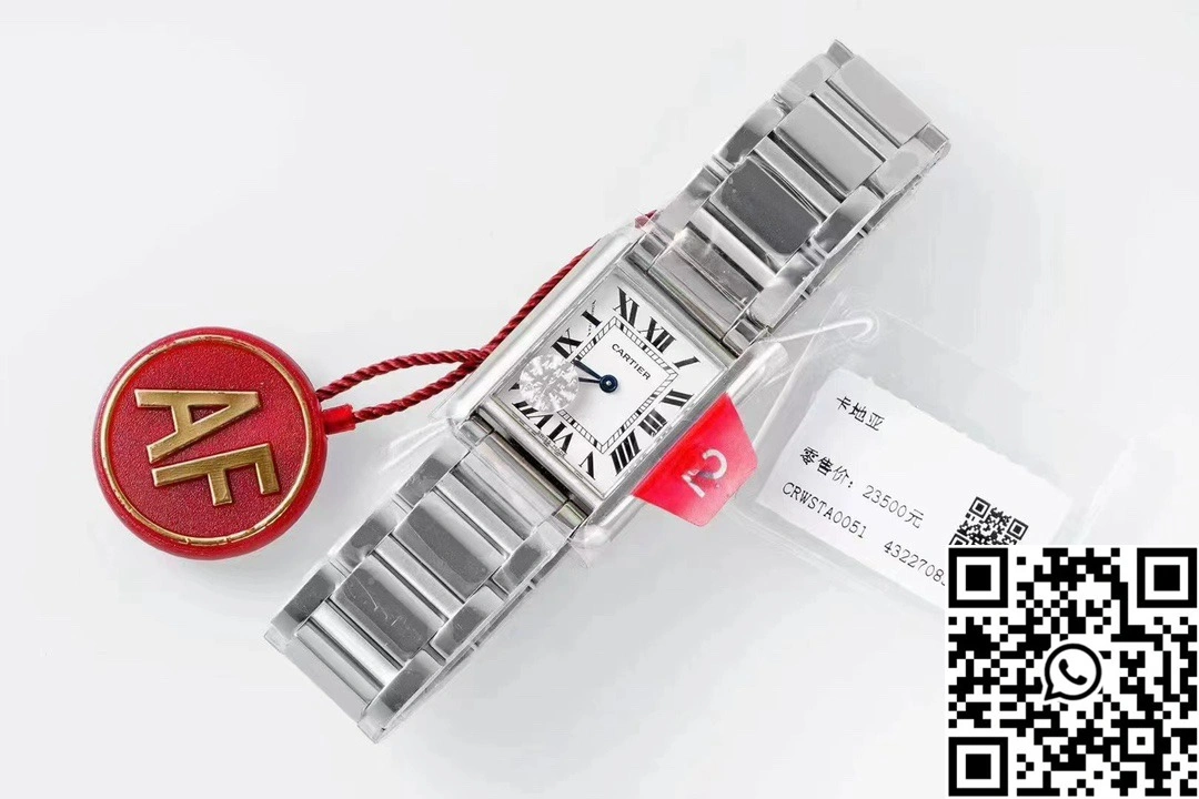 Cartier Tank Must CRWSTA0107 AF Factory 25.5mm Stainless Steel White Dial