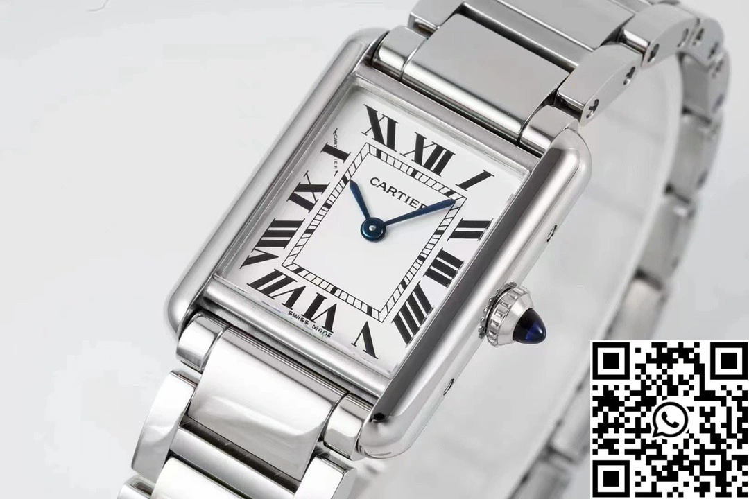 Cartier Tank Must CRWSTA0107 AF Factory 25.5mm Stainless Steel White Dial