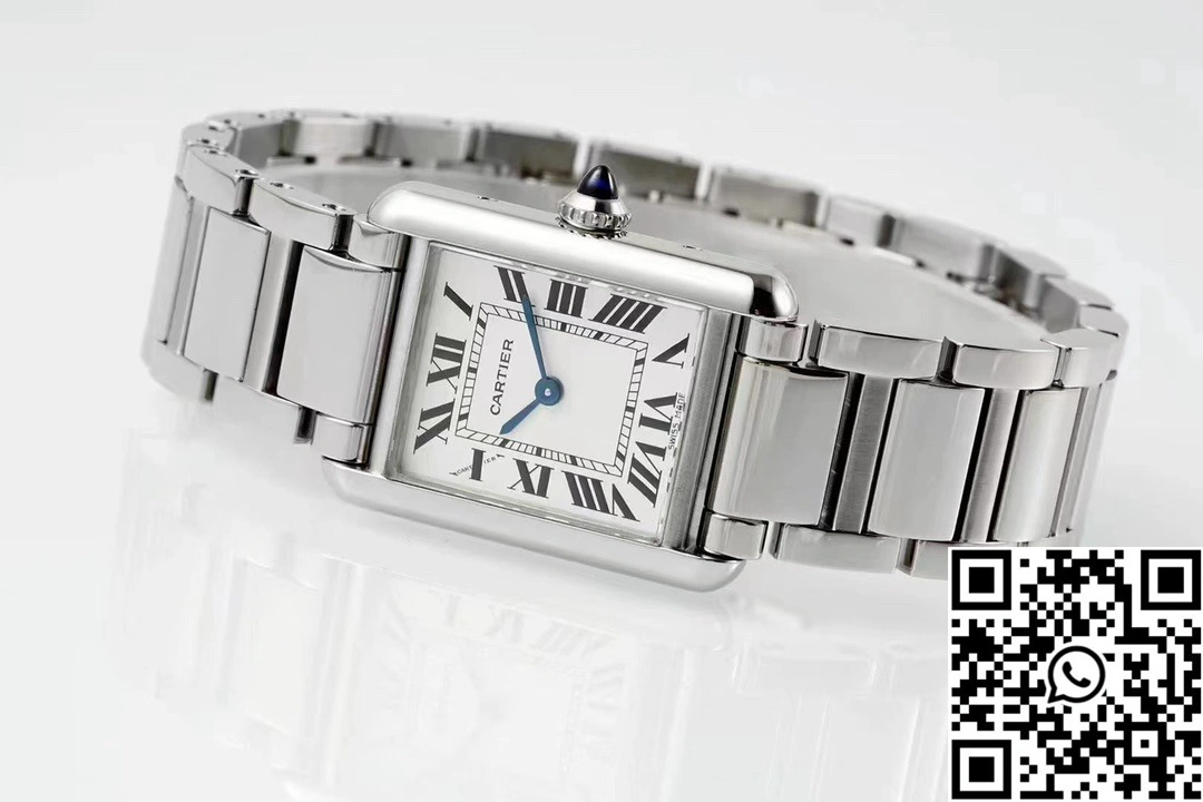 Cartier Tank Must CRWSTA0107 AF Factory 25.5mm Stainless Steel White Dial