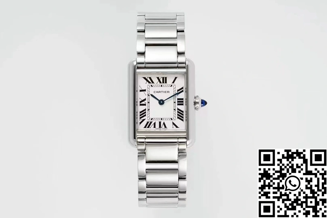 Cartier Tank Must CRWSTA0107 AF Factory 25.5mm Stainless Steel White Dial