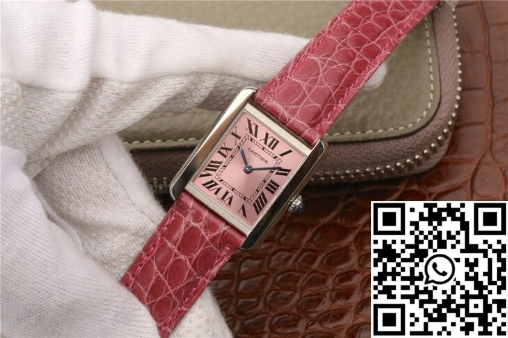Cartier Tank W5200000 Ladies K11 Factory Pink Dial