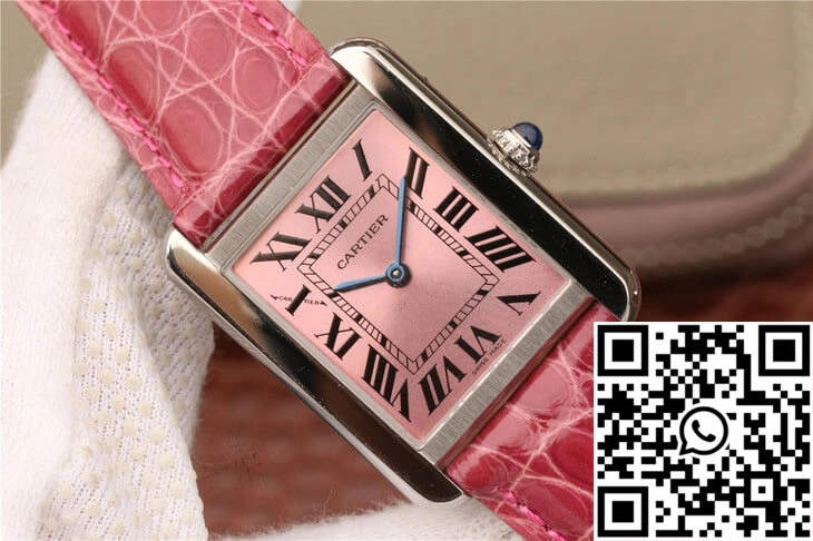 Cartier Tank W5200000 Ladies K11 Factory Pink Dial
