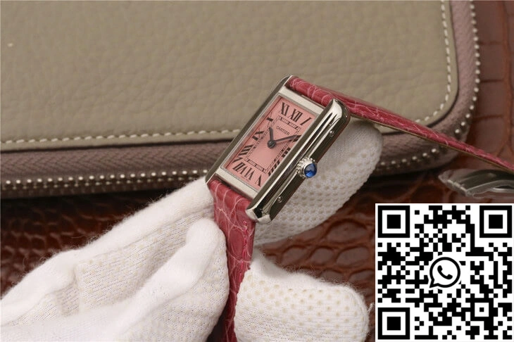 Cartier Tank W5200000 Ladies K11 Factory Pink Dial