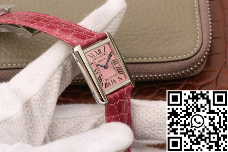 Cartier Tank W5200000 Ladies K11 Factory Pink Dial