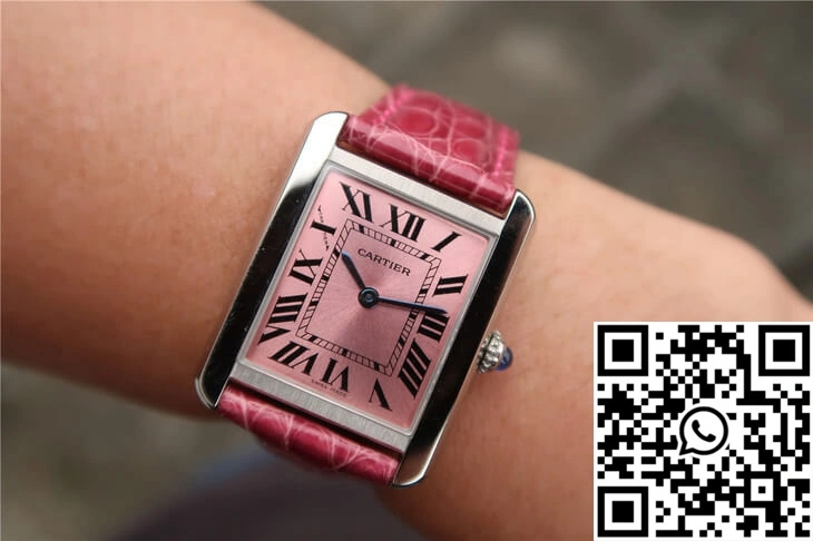 Cartier Tank W5200000 Ladies K11 Factory Pink Dial