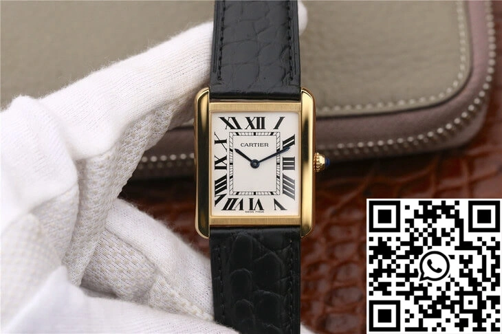 Cartier Tank W5200002 K11 Factory White Dial