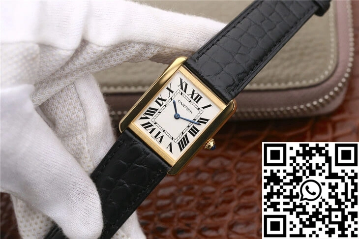 Cartier Tank W5200002 K11 Factory White Dial