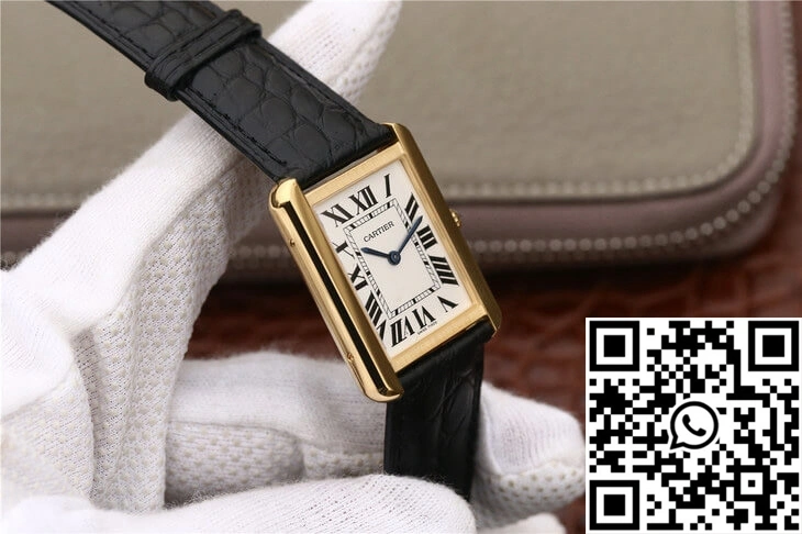 Cartier Tank W5200002 K11 Factory White Dial