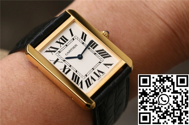 Cartier Tank W5200002 K11 Factory White Dial