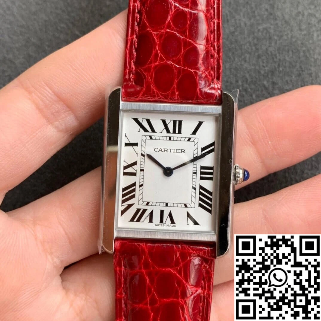 Cartier Tank W5200005 K11 Factory White Dial