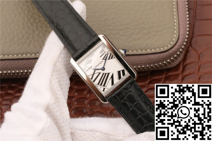 Cartier Tank W5200018 K11 Factory White Dial