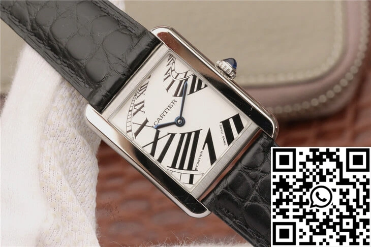 Cartier Tank W5200018 K11 Factory White Dial