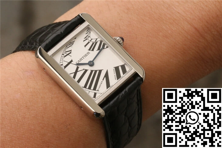 Cartier Tank W5200018 K11 Factory White Dial