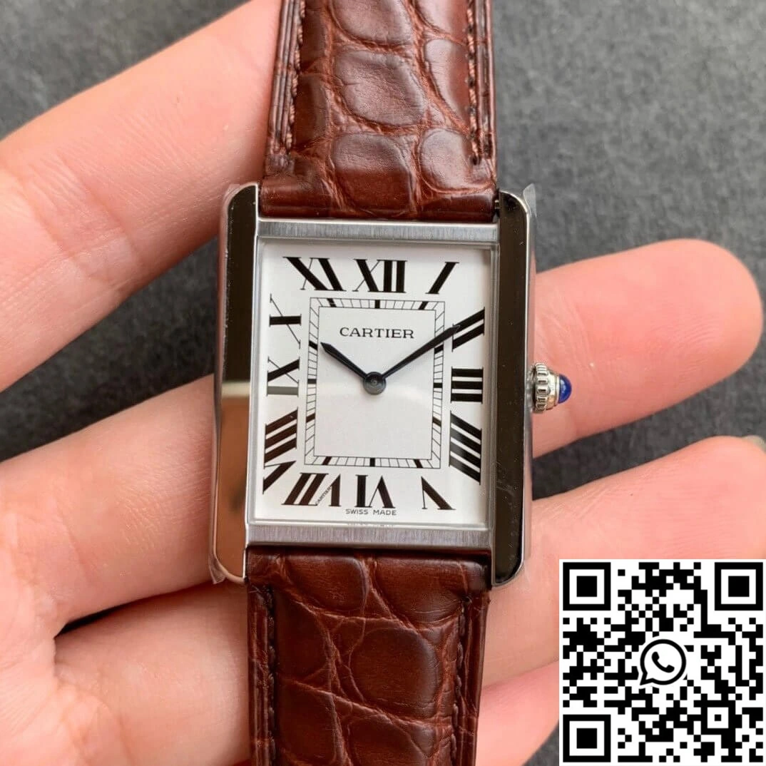 Cartier Tank WSTA0028 K11 Factory Brown Cowhide Strap