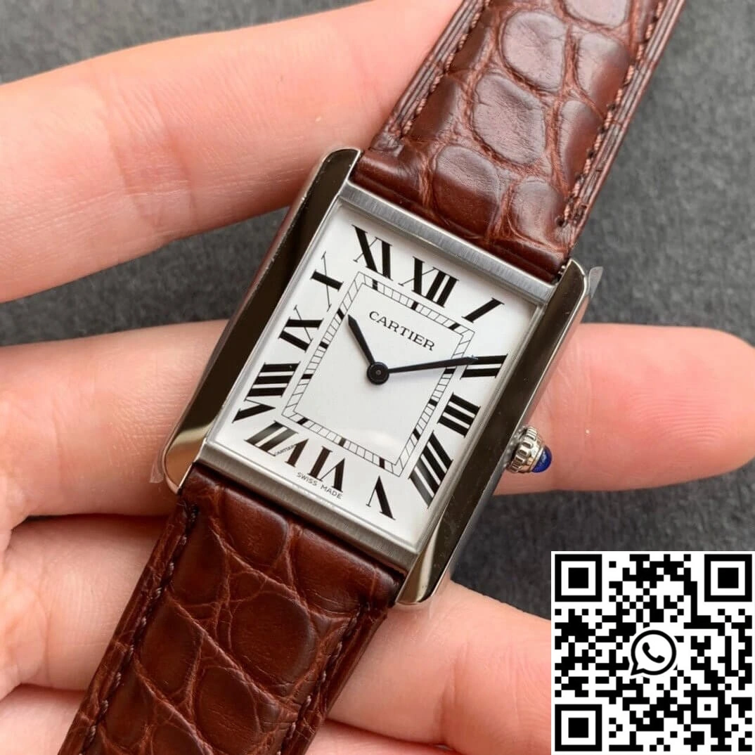 Cartier Tank WSTA0028 K11 Factory Brown Cowhide Strap
