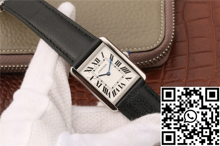 Cartier Tank WSTA0028 K11 Factory White Dial