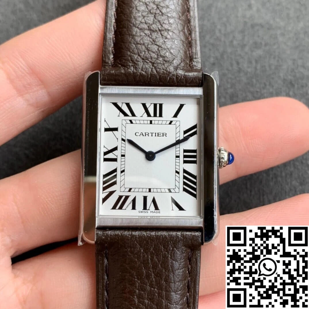 Cartier Tank WSTA0030 K11 Factory White Dial