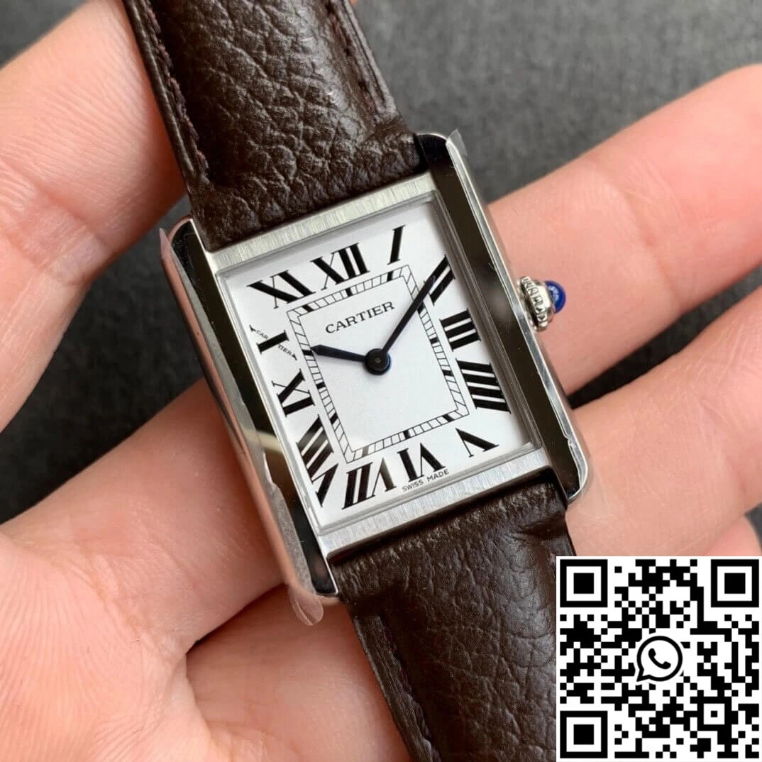 Cartier Tank WSTA0030 K11 Factory White Dial