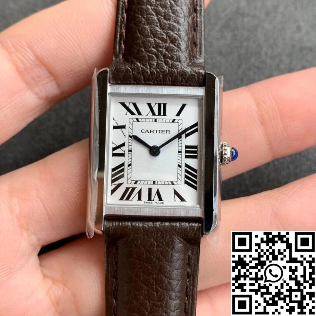 Cartier Tank WSTA0030 K11 Factory White Dial