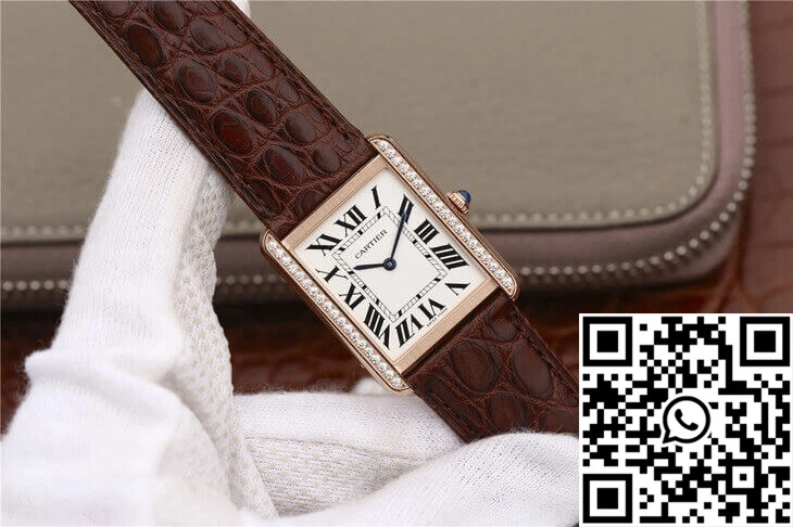 Cartier Tank WT200005 K11 Factory Rose Gold Diamonds
