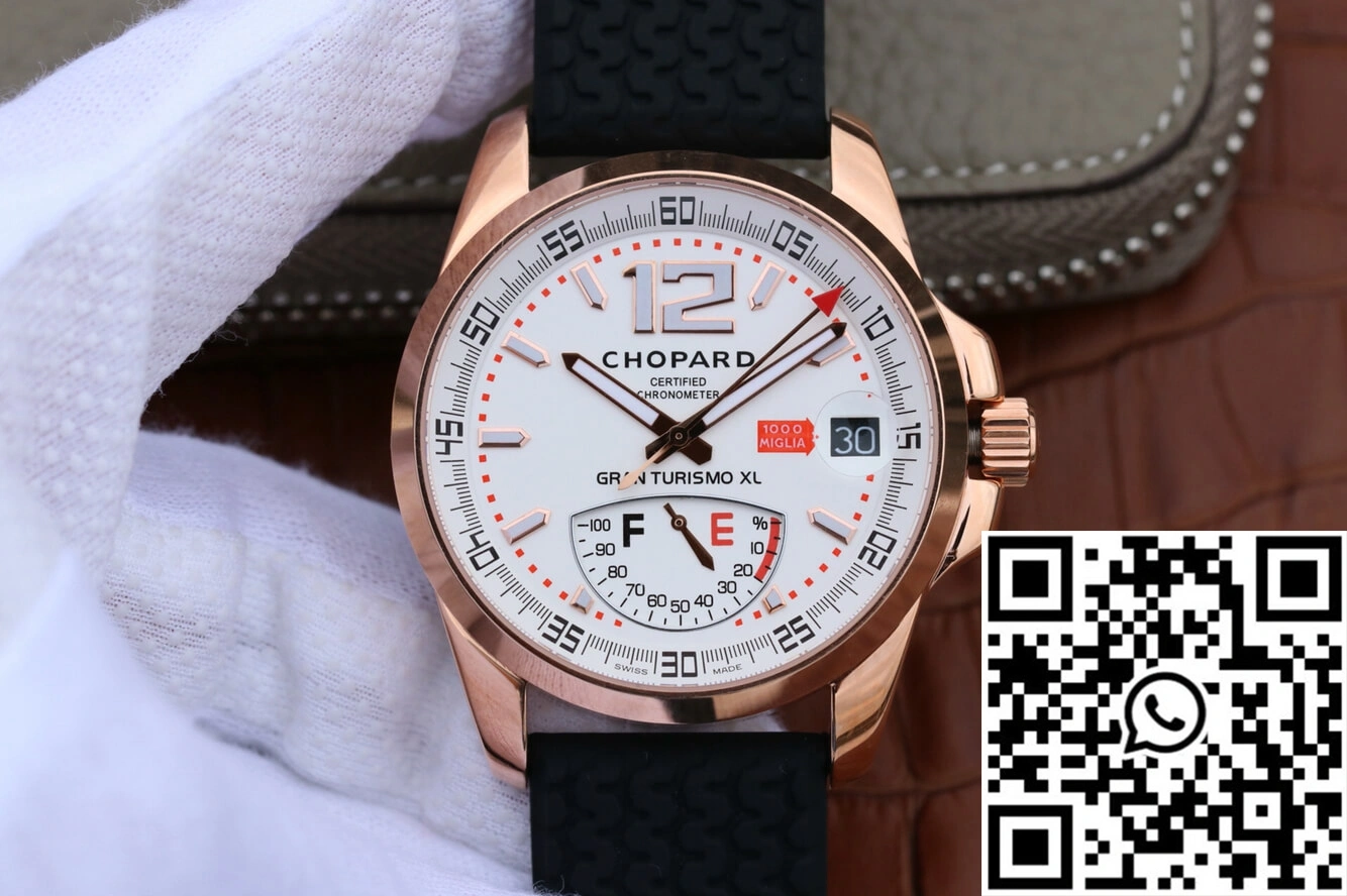 Chopard Classic Racing Mille Miglia 161272-5001 V6 Factory White Dial Rose Gold
