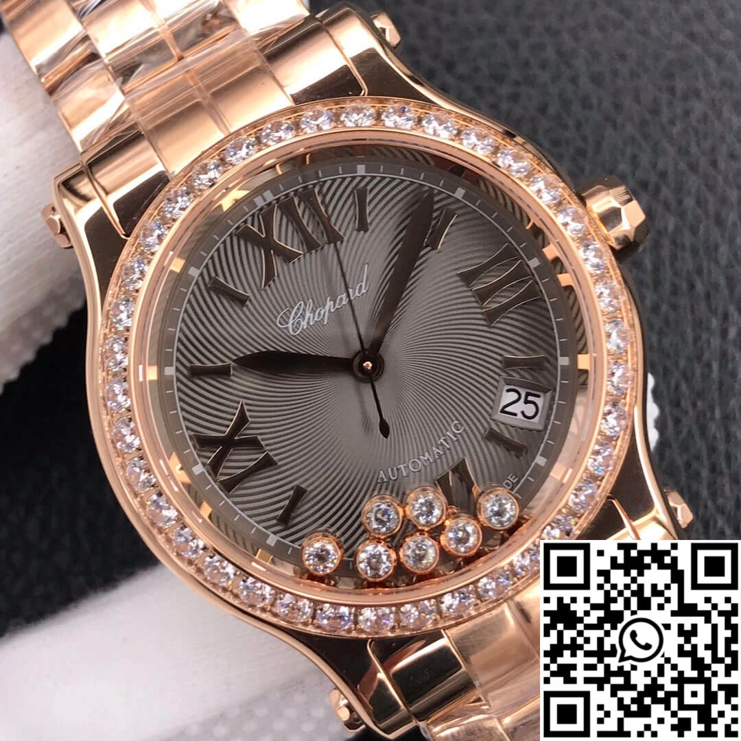 Chopard Happy Diamonds 274808-5015 YF Factory Rose Gold Dark Gray Dial