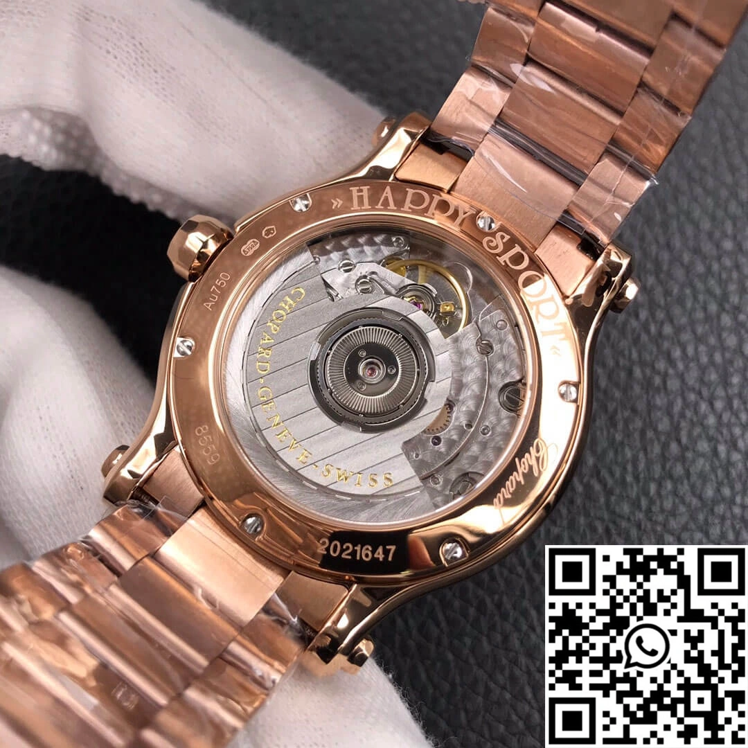 Chopard Happy Diamonds 274808-5015 YF Factory Rose Gold Dark Gray Dial