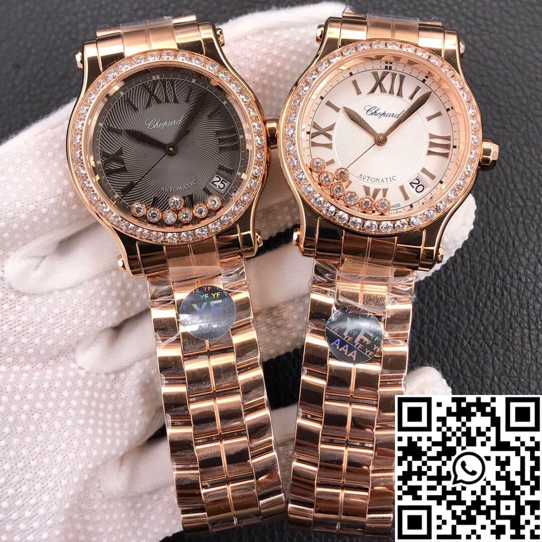 Chopard Happy Diamonds 274808-5015 YF Factory Rose Gold Dark Gray Dial