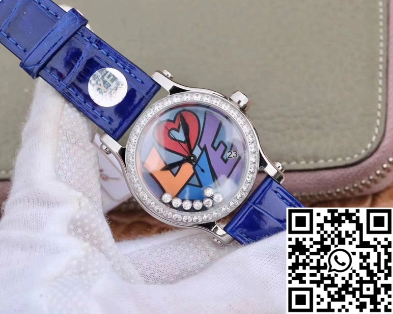 Chopard Happy Diamonds Happy Love 278559-3020 YF Factory Blue Mother Pearl Dial