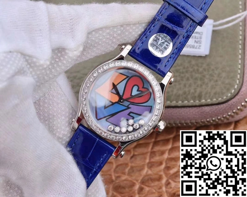 Chopard Happy Diamonds Happy Love 278559-3020 YF Factory Blue Mother Pearl Dial