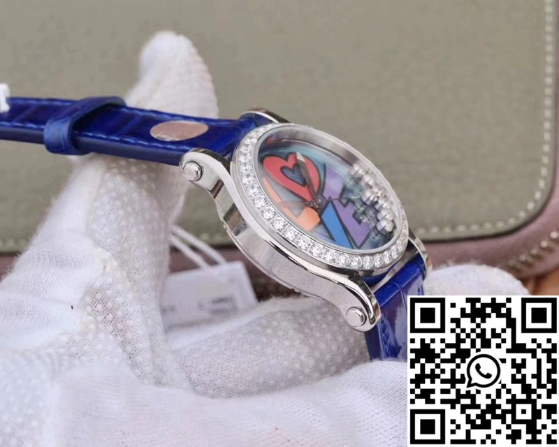 Chopard Happy Diamonds Happy Love 278559-3020 YF Factory Blue Mother Pearl Dial