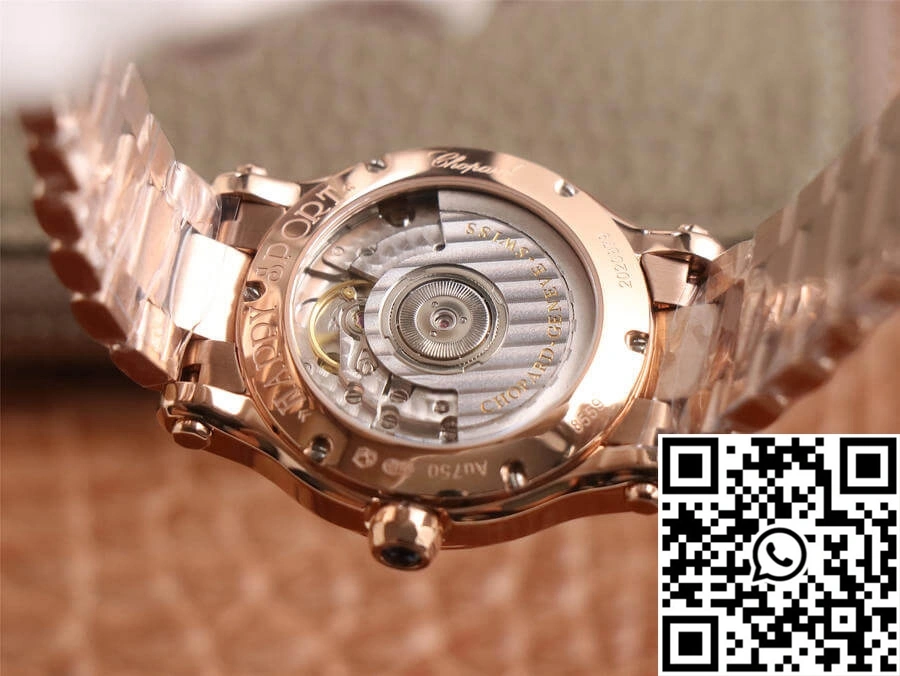 Chopard Happy Sport 274808-5002 YF Factory White Dial Rose Gold