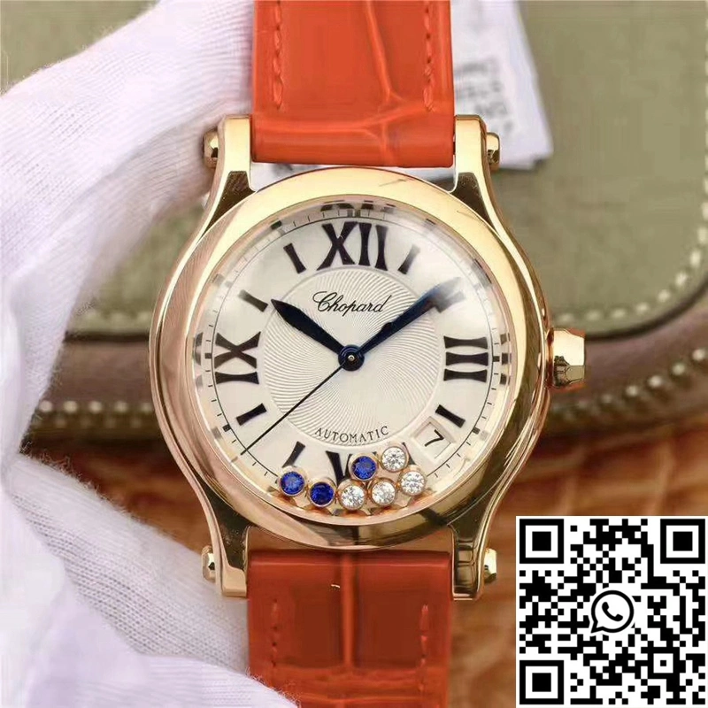 Chopard Happy Sport 274808 Rose Gold Diamonds YF Factory White Dial