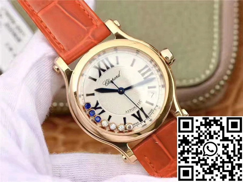 Chopard Happy Sport 274808 Rose Gold Diamonds YF Factory White Dial