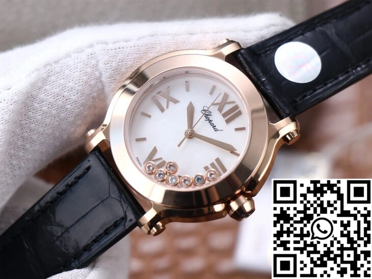Chopard Happy Sport 278492 YF Factory White Dial Rose Gold