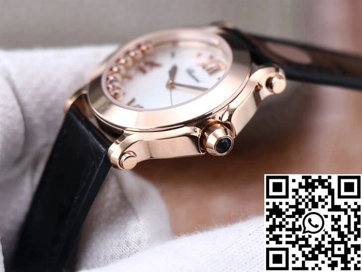 Chopard Happy Sport 278492 YF Factory White Dial Rose Gold