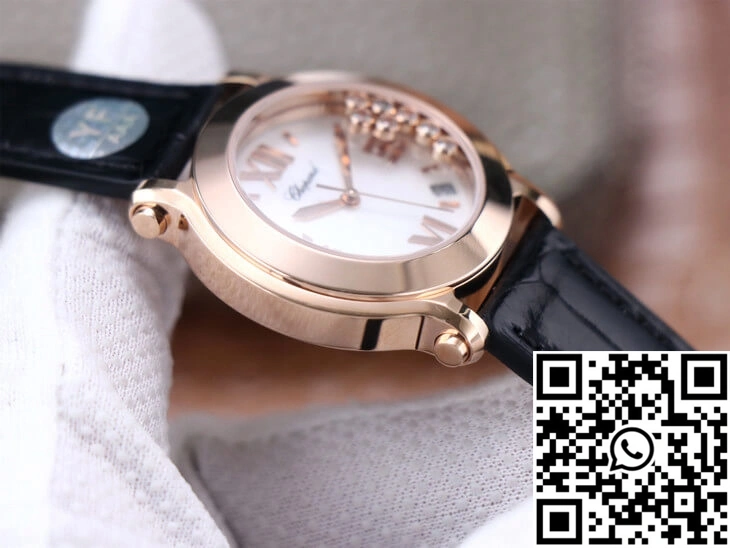 Chopard Happy Sport 278492 YF Factory White Dial Rose Gold