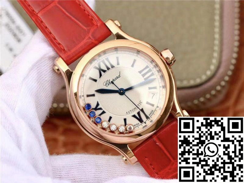 Chopard Happy Sport 36MM Automatic Rose Gold Diamonds YF Factory 274808-5001 Rad
