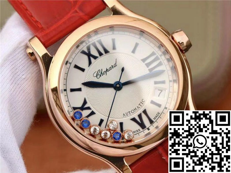Chopard Happy Sport 36MM Automatic Rose Gold Diamonds YF Factory 274808-5001 Rad