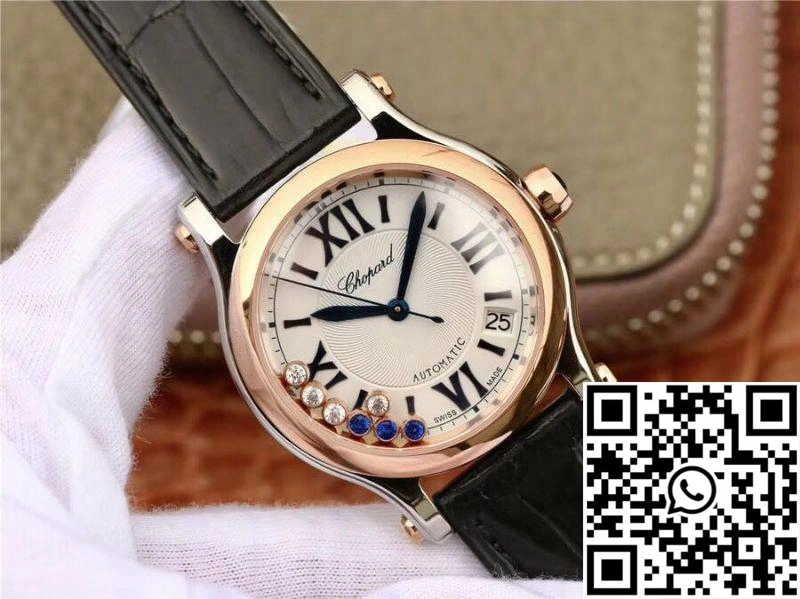 Chopard Happy Sport 36MM Automatic Rose Gold Diamonds YF Factory 274808-5001