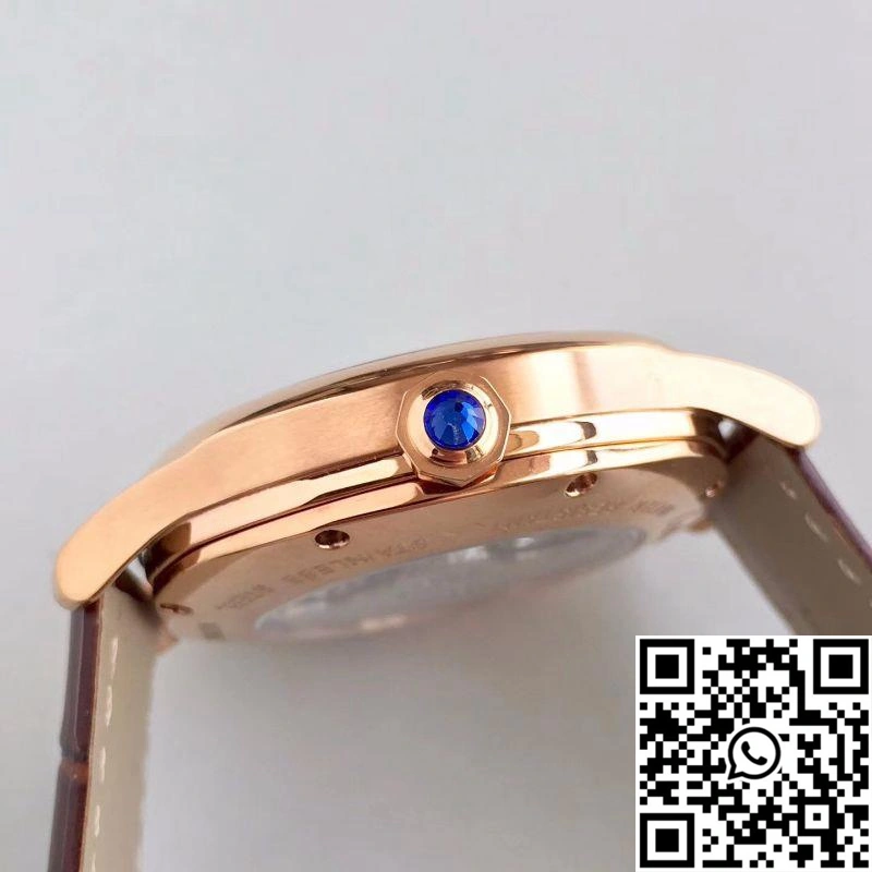 Drive De Cartier Moonphase WGNM0008 Rose Gold Silver Dial