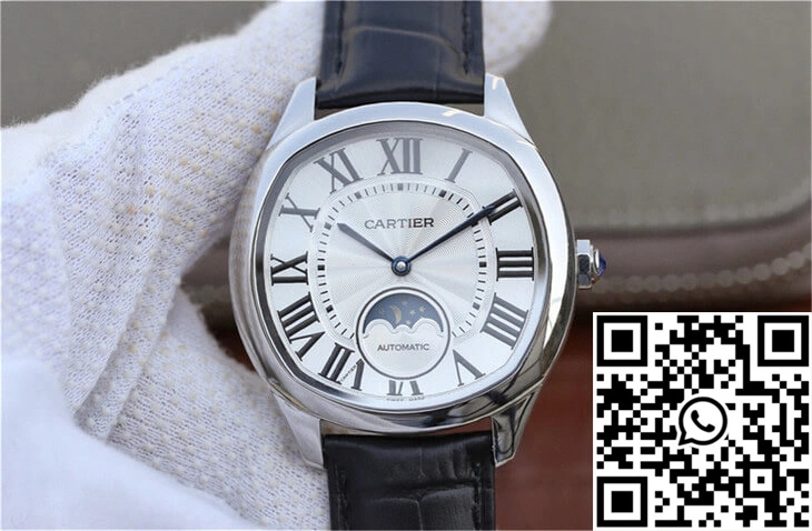 Drive De Cartier Moonphase WSNM0008 Silver Dial