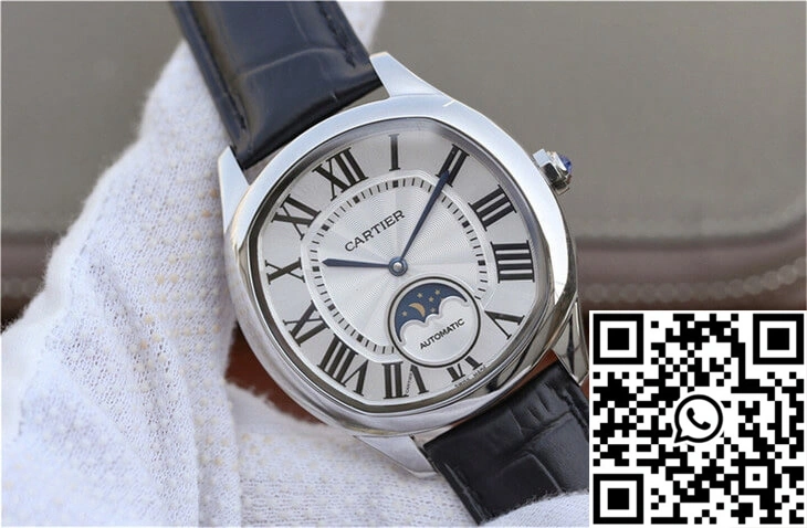 Drive De Cartier Moonphase WSNM0008 Silver Dial