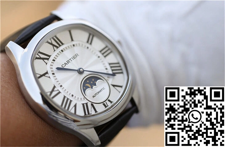 Drive De Cartier Moonphase WSNM0008 Silver Dial