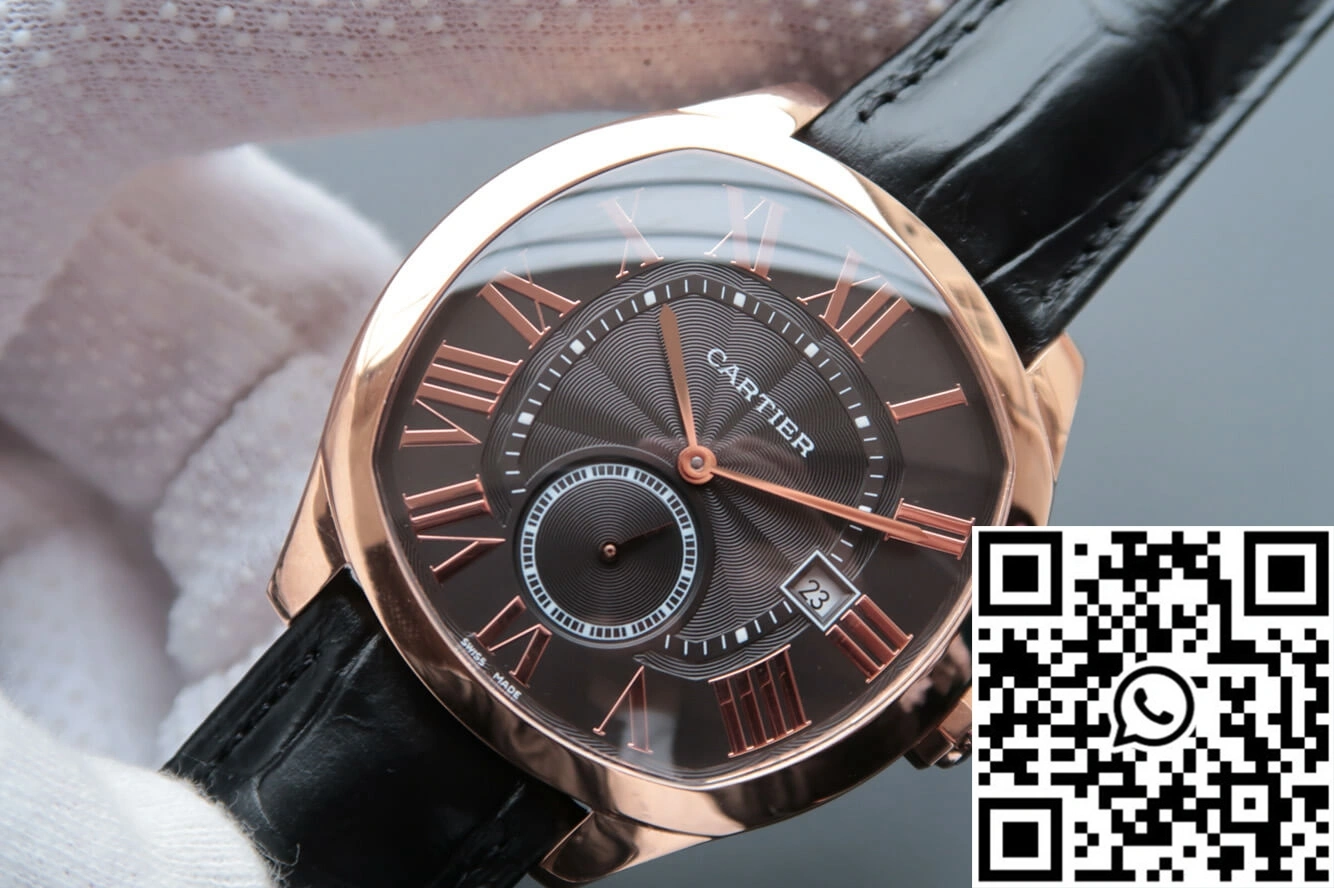 Drive De Cartier WGNM0004 V6 Factory Rose Gold Grey Dial